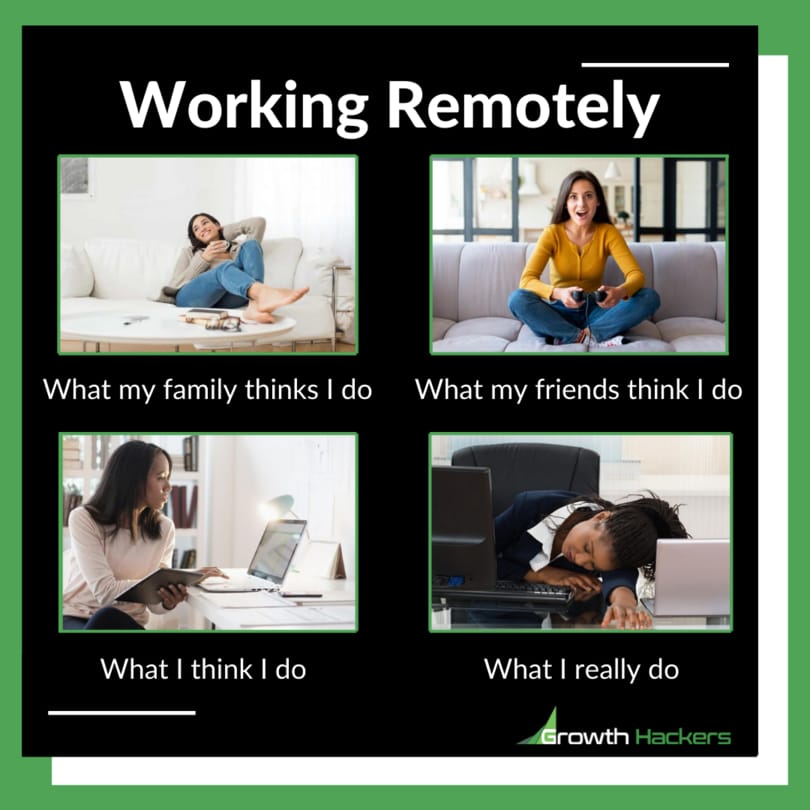 Working Remotely What People Friends Family Society Think I do